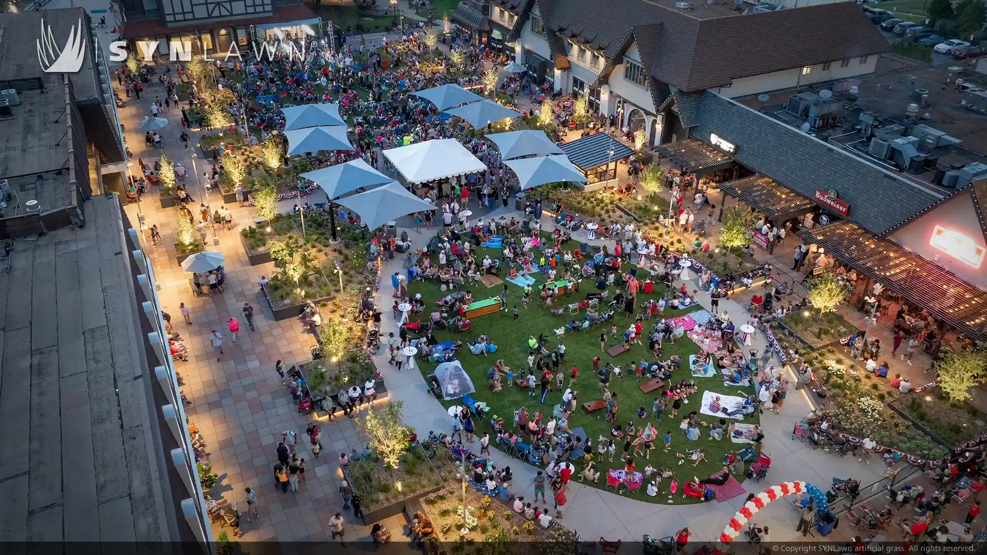 Commercial turf installation in Omaha, NE from Eagle Eye Turf