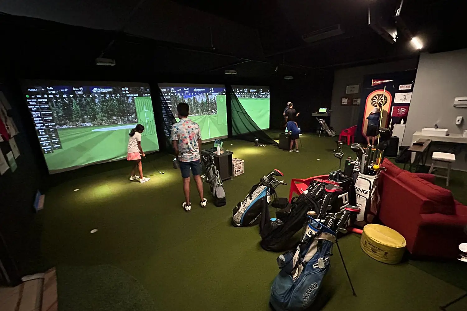 Golf simulator installed by SYNLawn