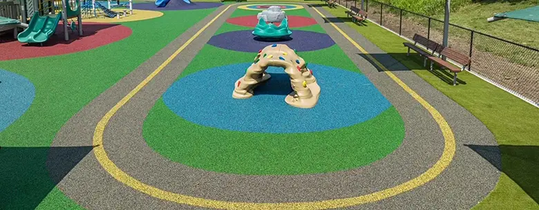 Poured in place playground from Eagle Eye Turf
