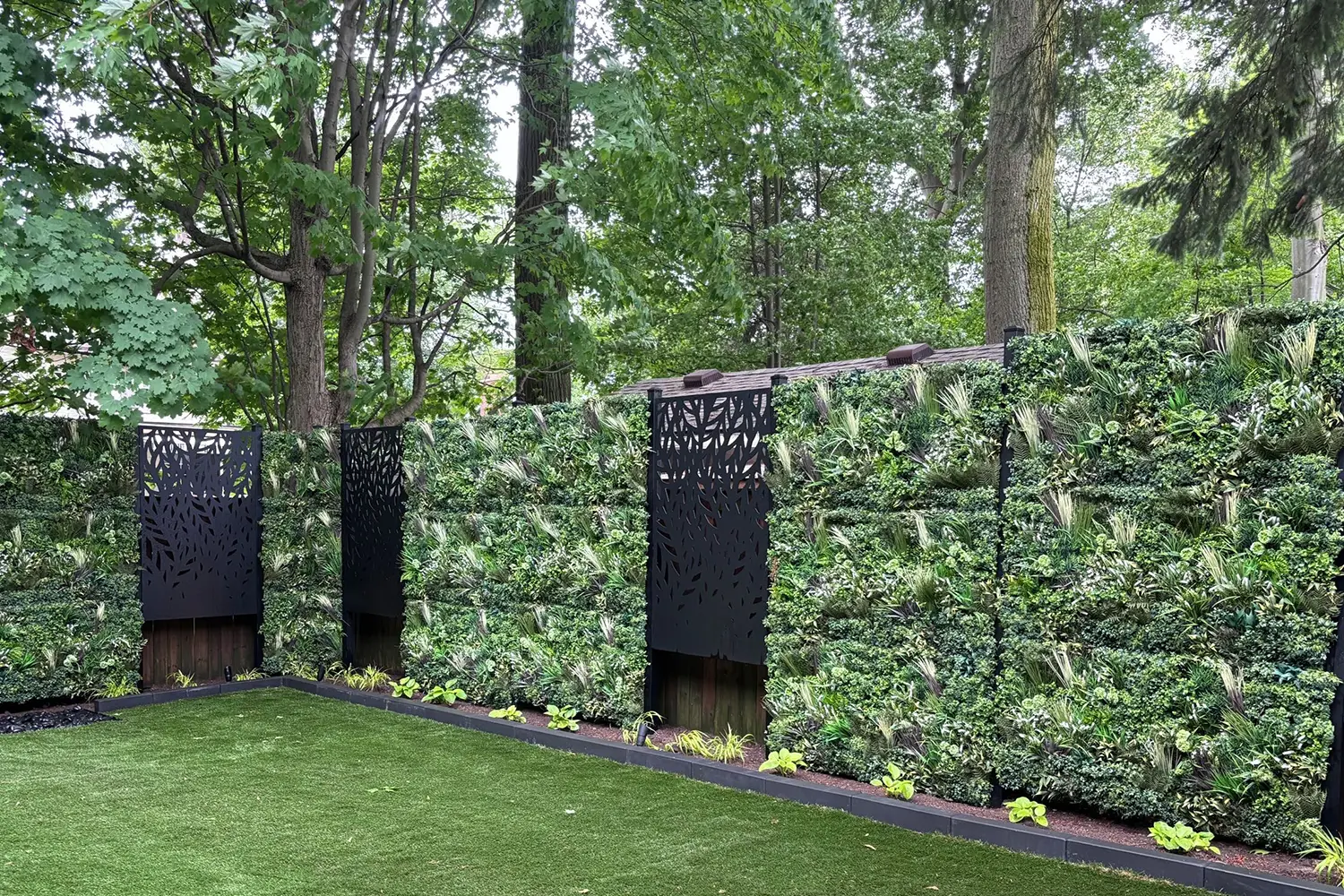 Artificial green wall in Omaha, NE
