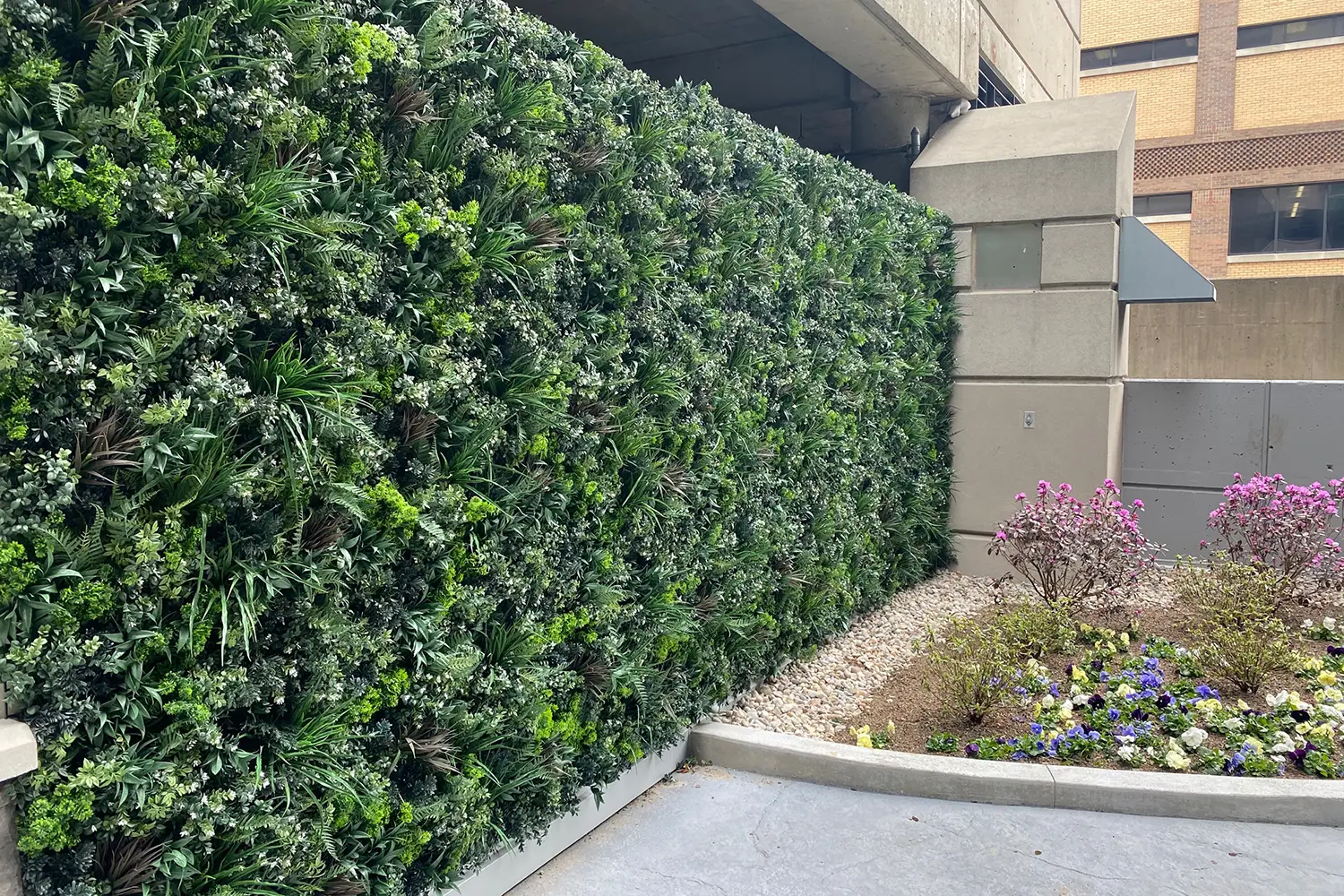Artificial green wall in Omaha, NE