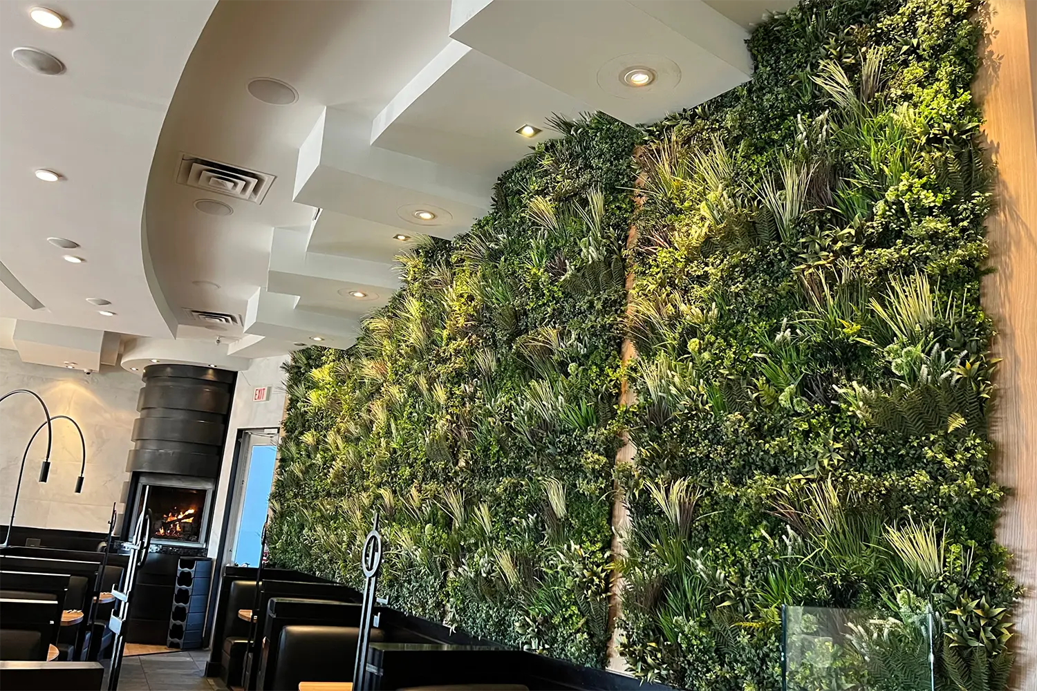 Artificial green wall in Omaha, NE
