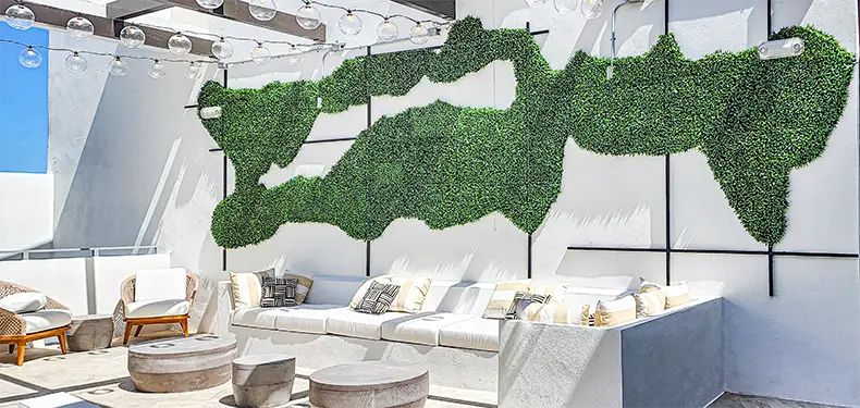 Artificial green wall in Omaha, NE